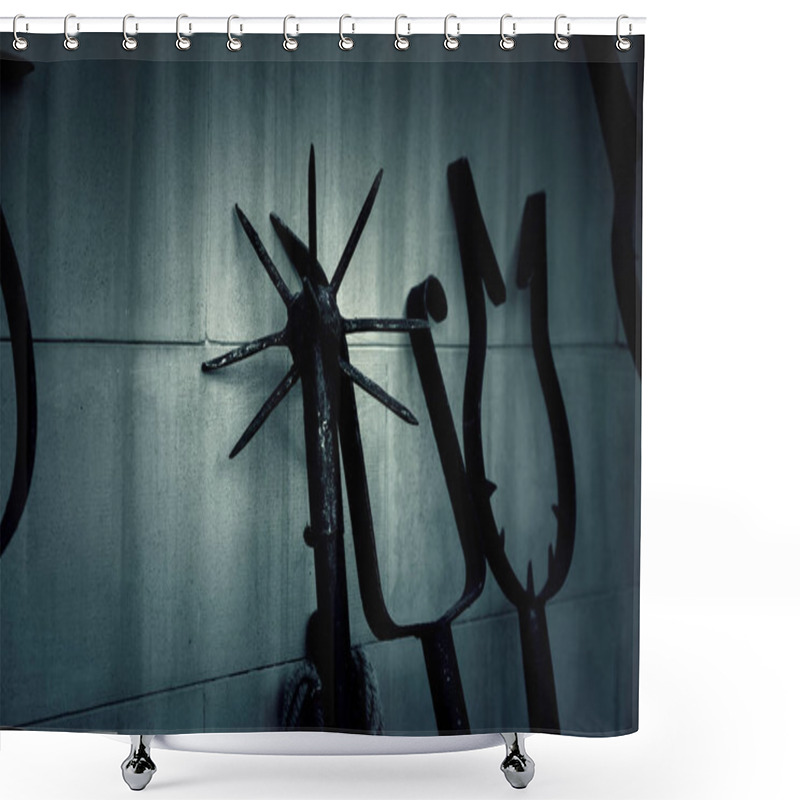 Personality  Medieval Instrument Of Torture Shower Curtains