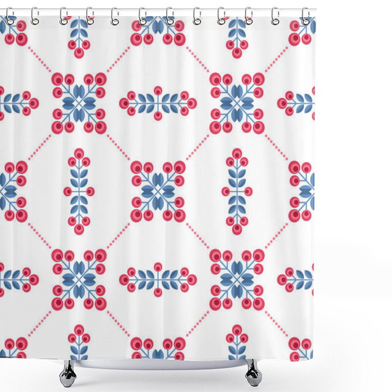 Personality  Seamless Floral Pattern With Abstract Flowers Shower Curtains