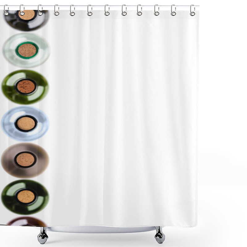 Personality  Bottles Of Wine With Corks Shower Curtains