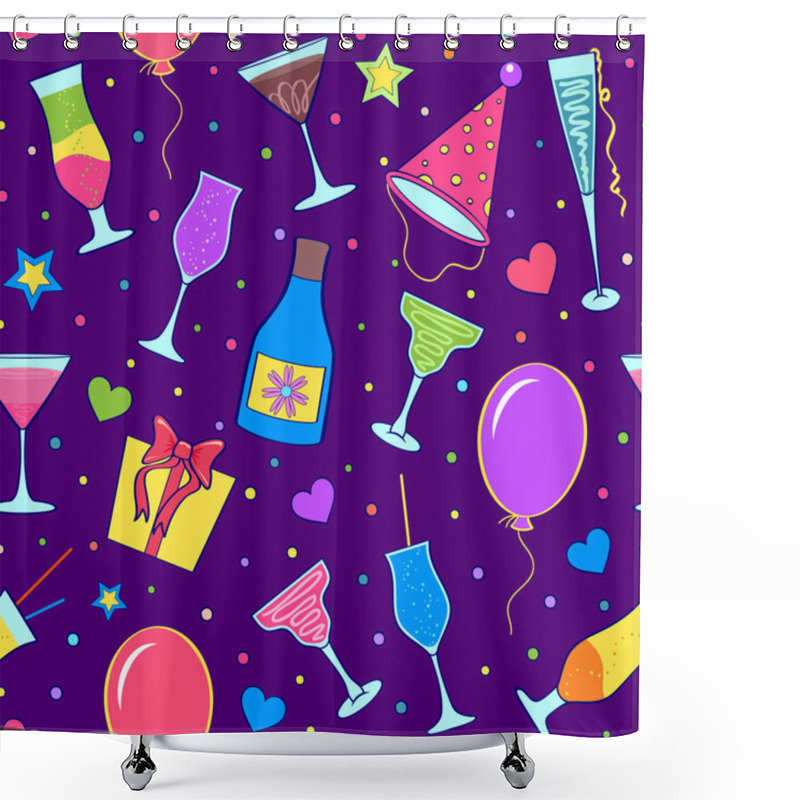 Personality  Festive Background Shower Curtains