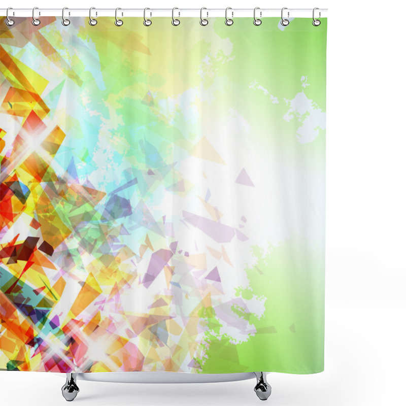 Personality  Abstract Background Shower Curtains