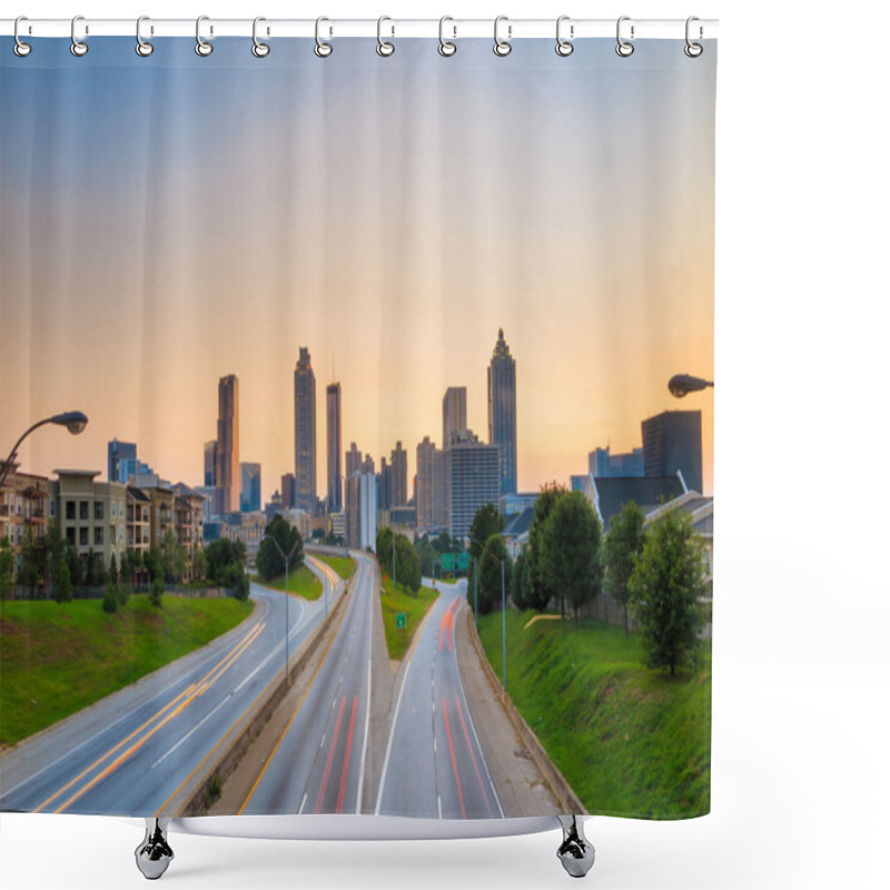 Personality  Image Of The Atlanta Skyline  Shower Curtains