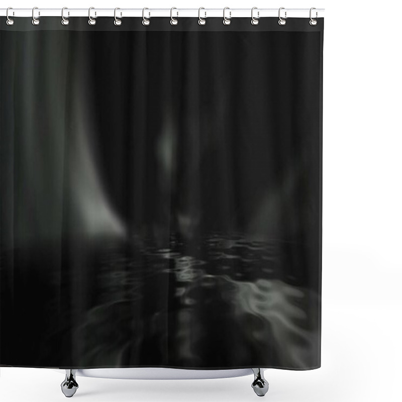 Personality  Dark Water And Mysterious Light Shower Curtains