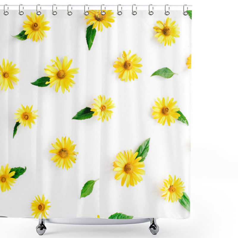 Personality  Yellow Daisies Pattern Shower Curtains