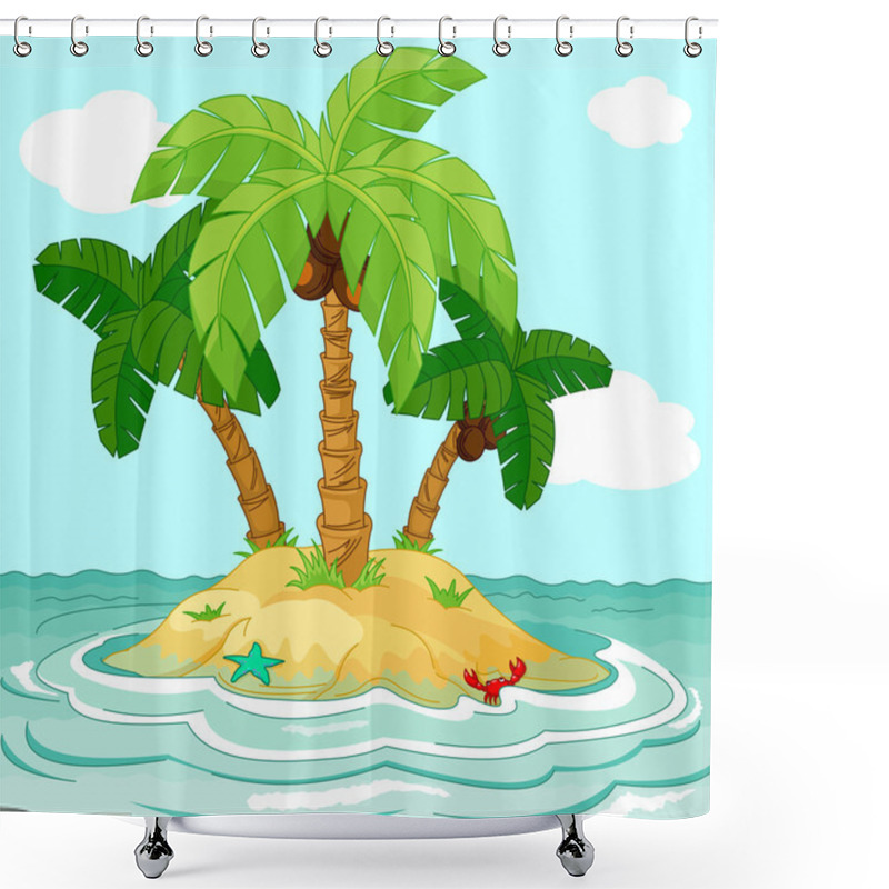 Personality  Desert Island Shower Curtains