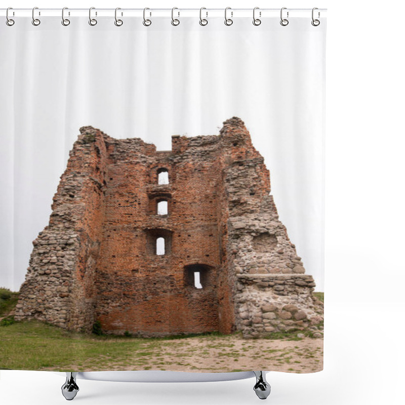 Personality  Ruins Of Novogrudok Castle On Castle Hill Shower Curtains