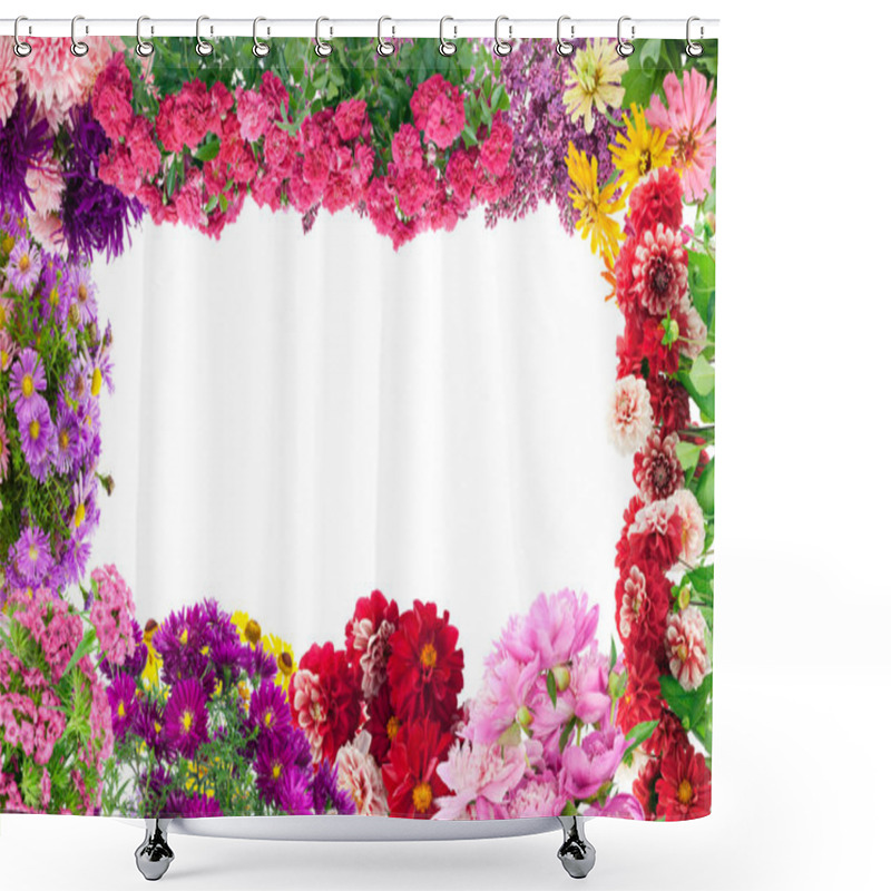 Personality  Fantastic Flowers Frame Shower Curtains