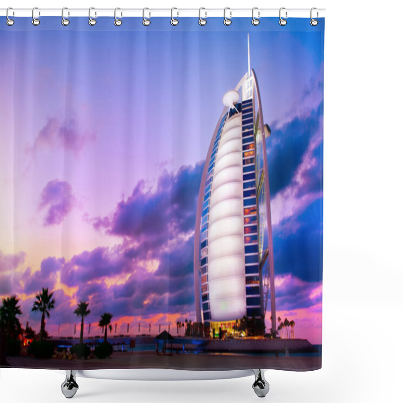 Personality  DUBAI, UAE - NOVEMBER 27: Burj Al Arab Hotel On Nov 27, 2011 In Shower Curtains