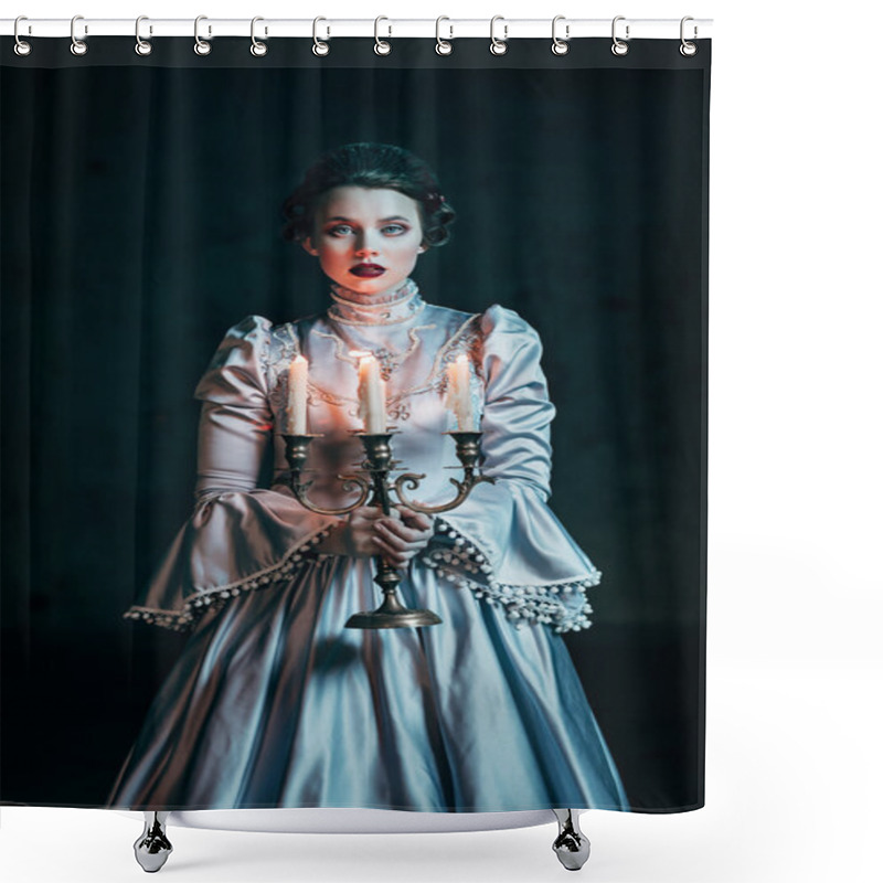 Personality  Woman In Victorian Dress Shower Curtains