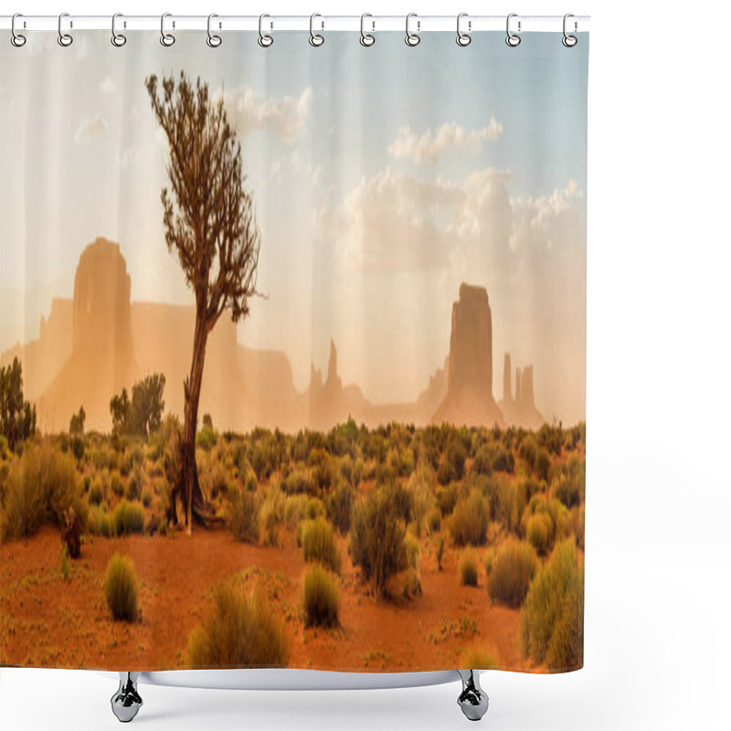 Personality  Desert In Monument Valley Shower Curtains