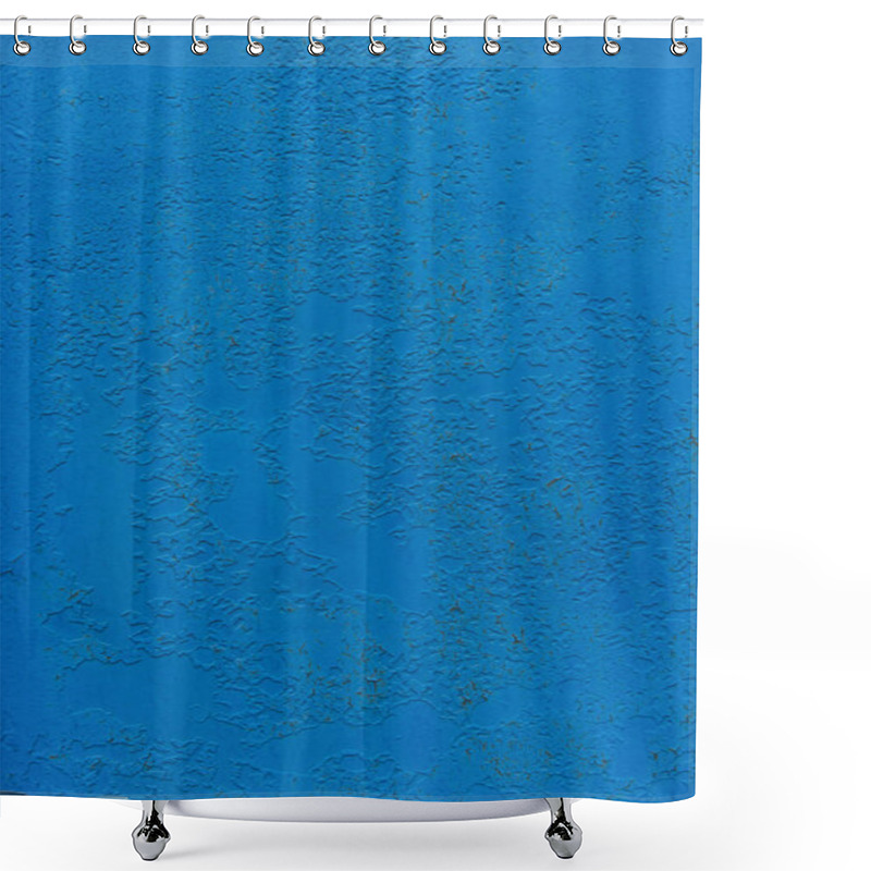 Personality  Blue Wall Texture Shower Curtains