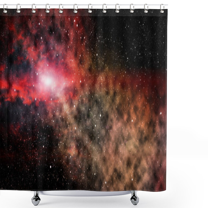 Personality  Galaxy Stars. Abstract Cosmic Space Background With Stardust And Nebula Shower Curtains