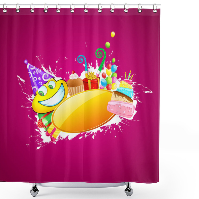 Personality  Happy Birthday Shower Curtains