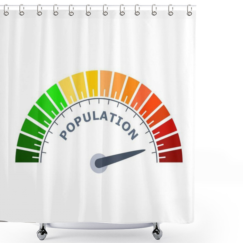 Personality  Population Growth Concept Shower Curtains