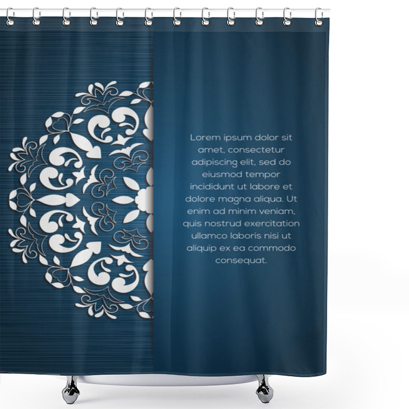 Personality  Mandala Decorative Element Shower Curtains