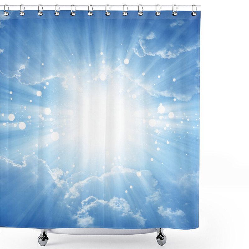 Personality  Peaceful Background Shower Curtains