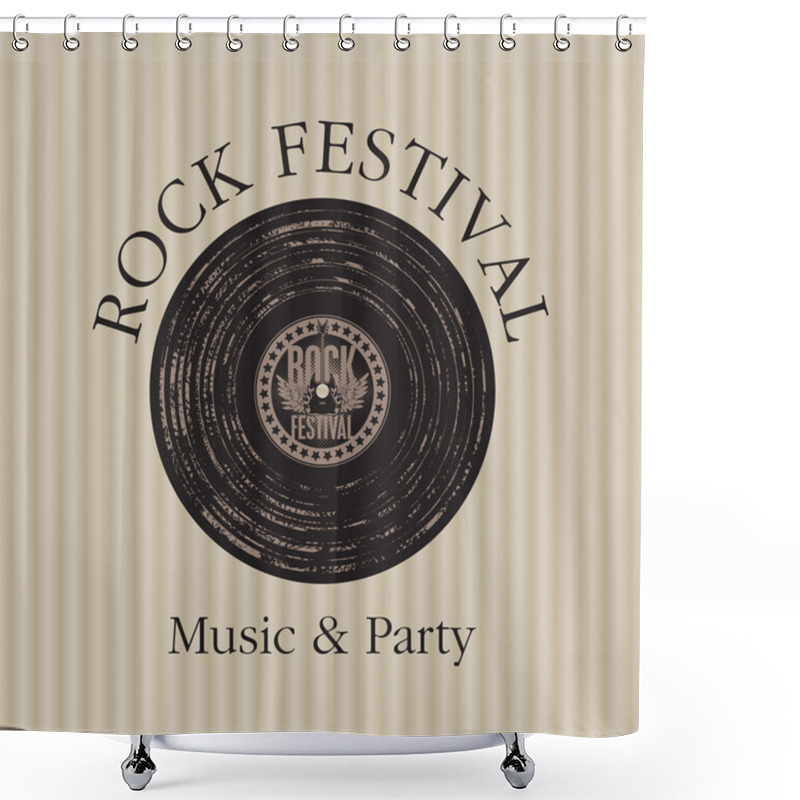 Personality  Rock Music Party Shower Curtains