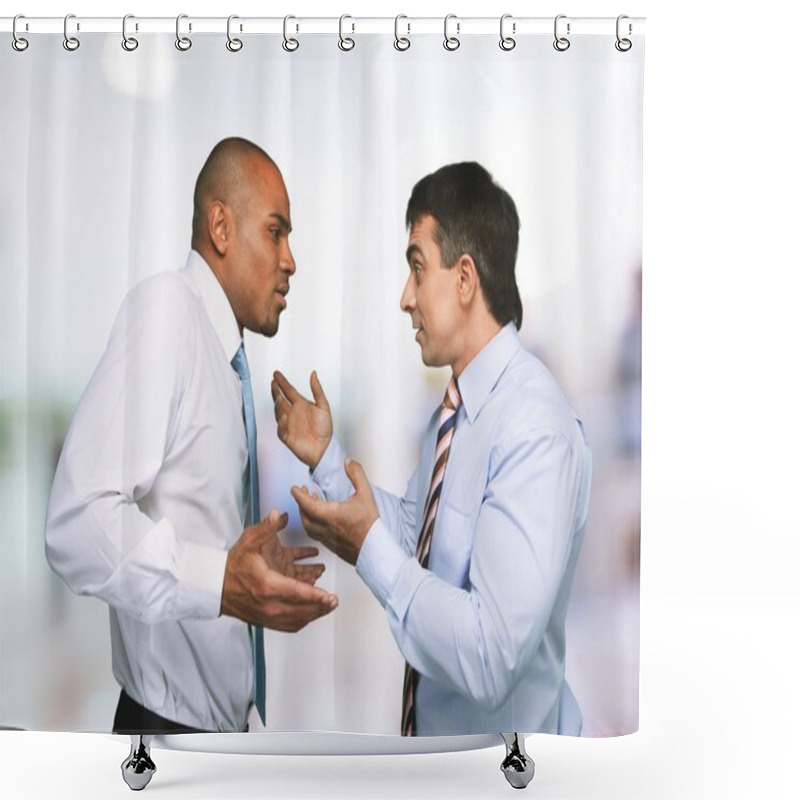 Personality  Arguing, Conflict, Business. Shower Curtains