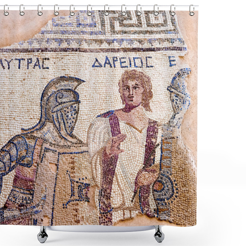 Personality  Ancient Mosaic In Kourion, Cyprus Shower Curtains