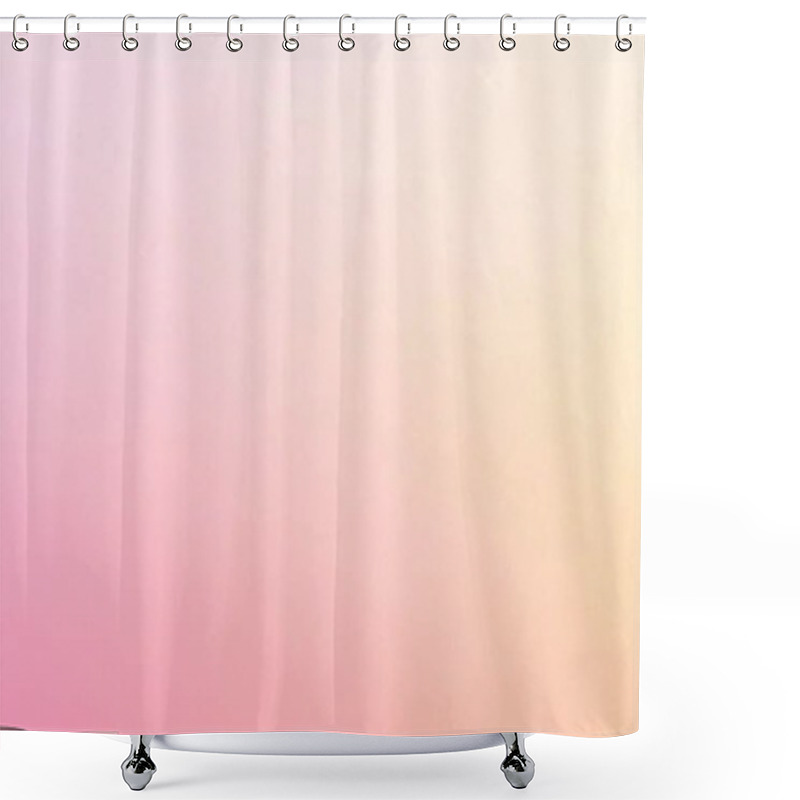 Personality  Soft Pink And Peach Gradient Minimalist Background Shower Curtains