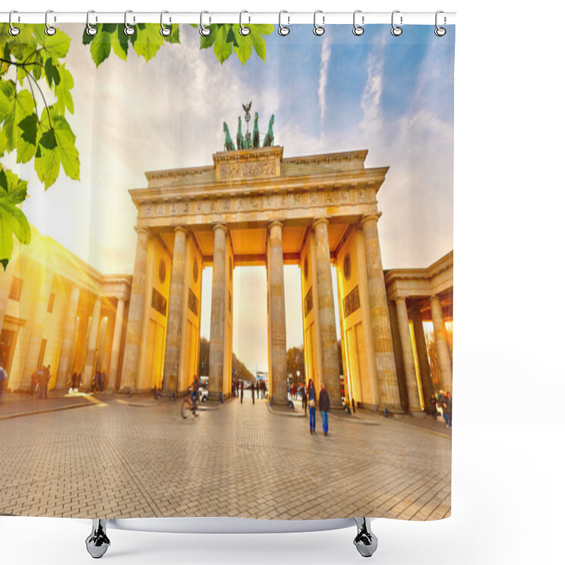 Personality  Brandenburg Gate At Sunset Shower Curtains