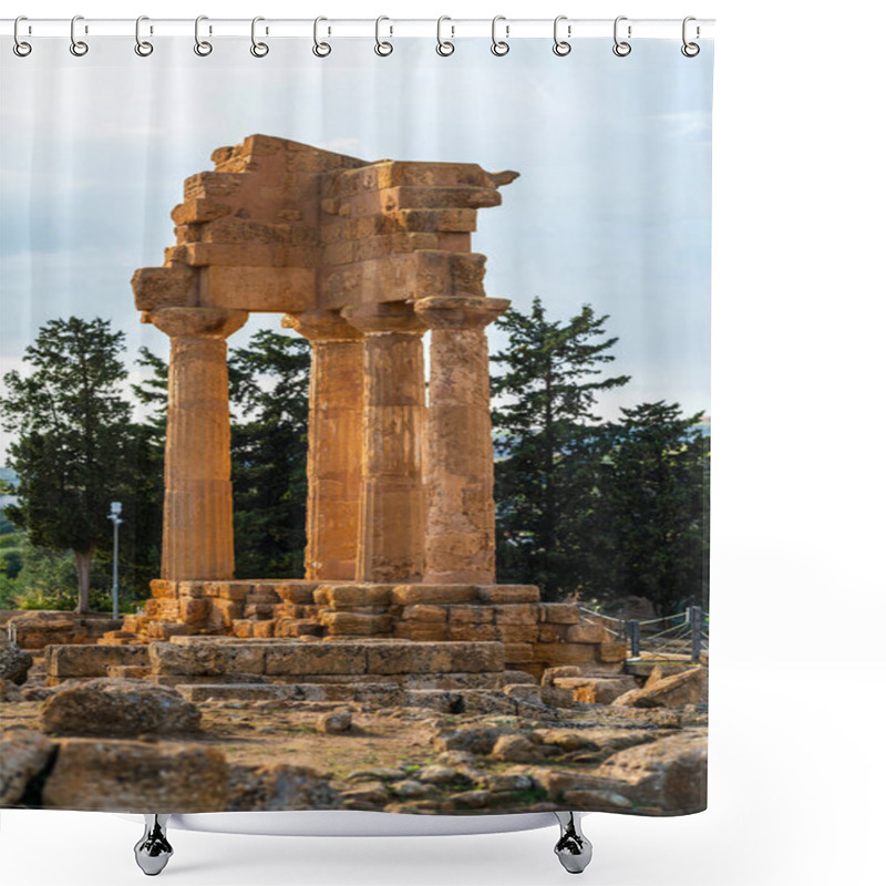 Personality  Explore The Stunning Remnants Of Ancient Temples In Sicily, Italy, Showcasing Rich History And Architectural Beauty. Shower Curtains