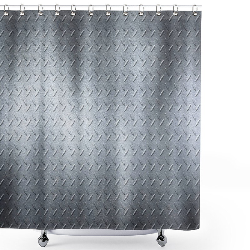 Personality  Gray Metal Background And Texture. Shower Curtains