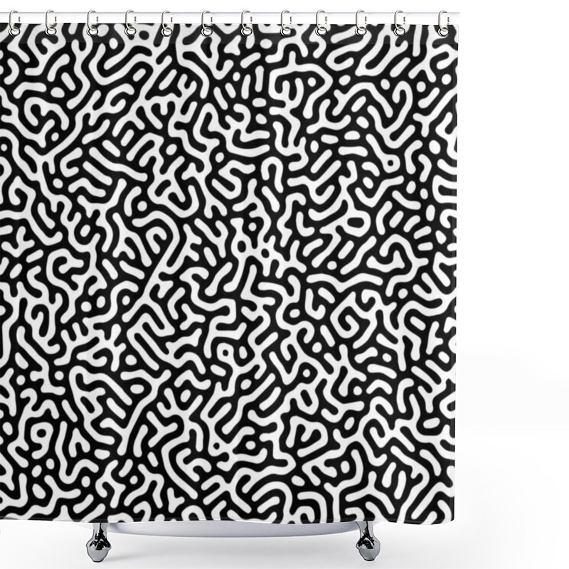 Personality  Vector Abstract Turing Pattern Shower Curtains