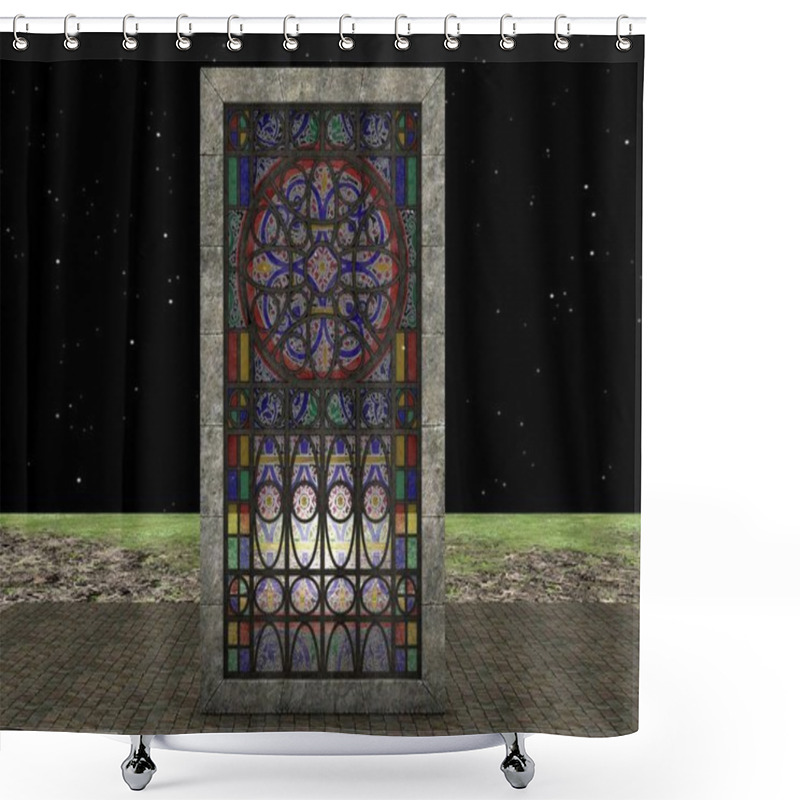 Personality  3D CG Rendering Of A Monument  Shower Curtains