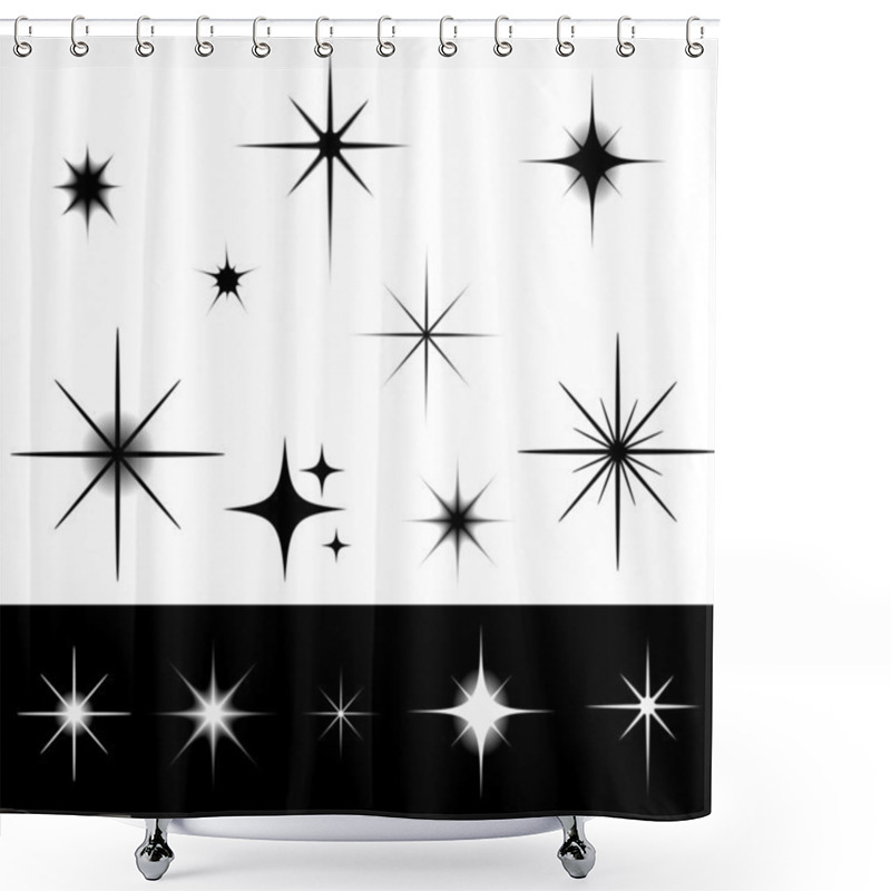 Personality  Stars Shower Curtains