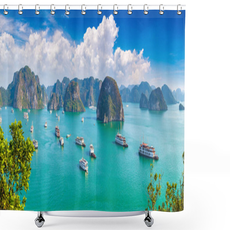 Personality  Panorama Of Halon Bay, Vietnam In A Summer Day Shower Curtains