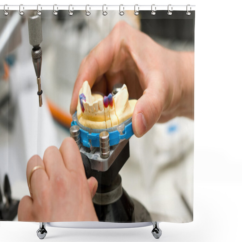 Personality  Dental Technician Working Shower Curtains