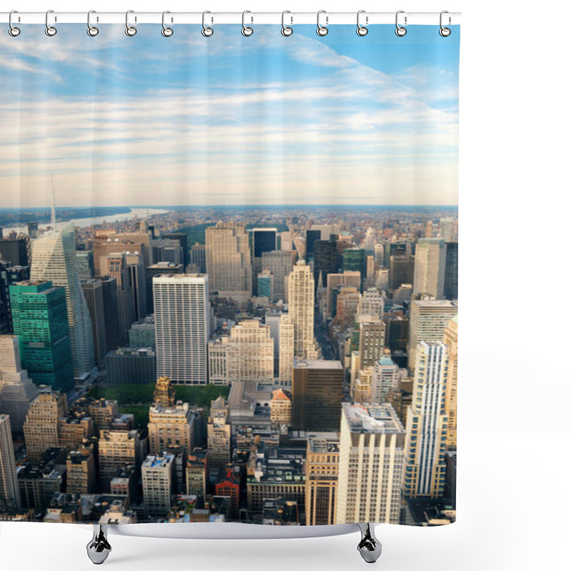 Personality  New York City Manhattan Skyline Shower Curtains