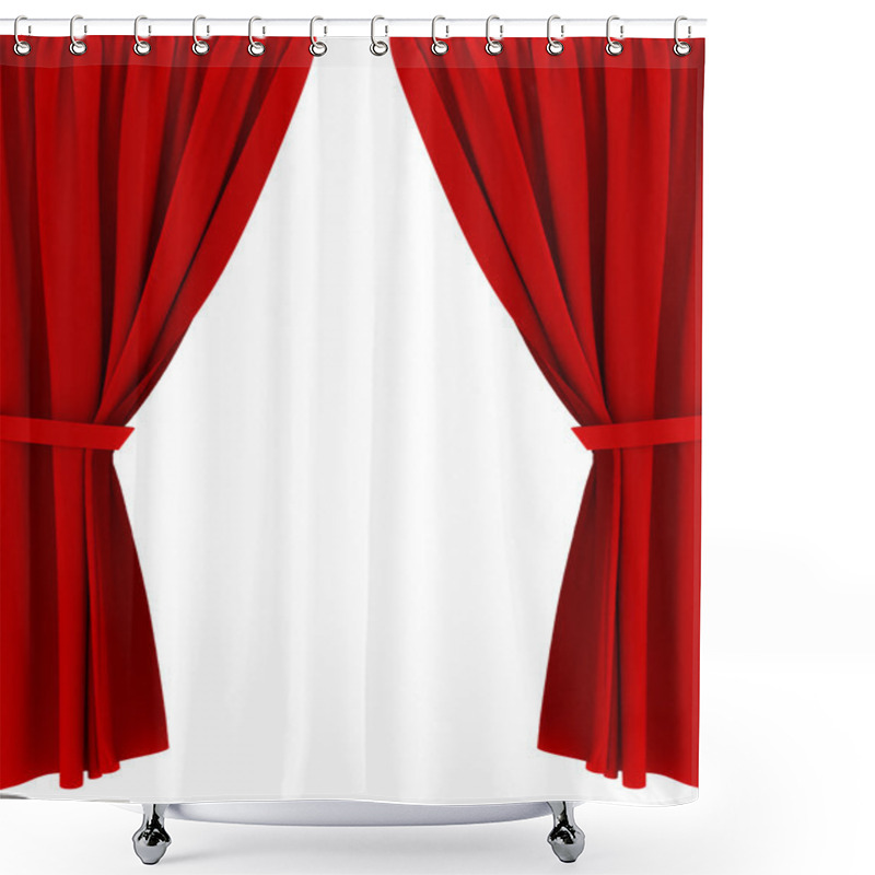 Personality  Red Curtains Shower Curtains