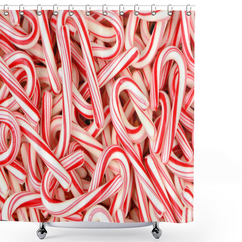 Personality  Candy Canes Shower Curtains