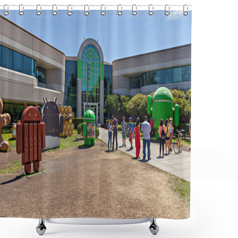 Personality   Exterior View Of Google Office. Shower Curtains