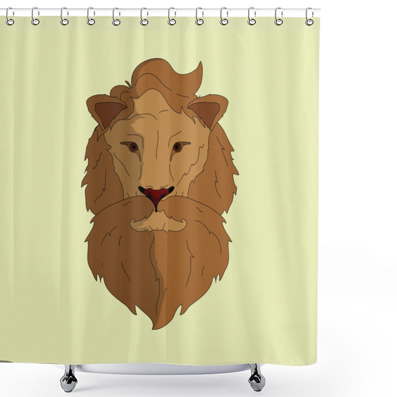 Personality  Hipster Deer In T Shirt And Glasses Shower Curtains