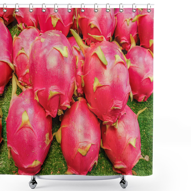 Personality  Dragon Fruit At Market's Fruit In Bangkok. Shower Curtains