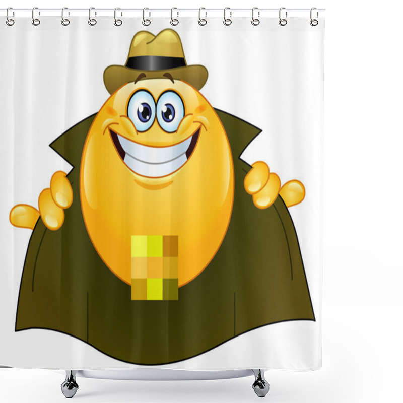 Personality  Flasher Emoticon Shower Curtains