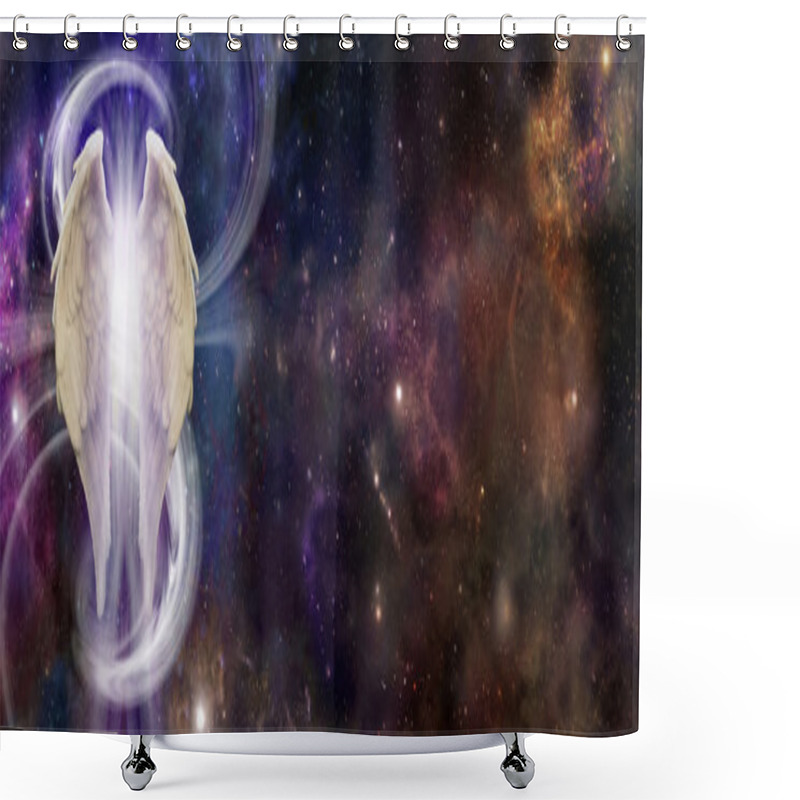 Personality  Angel Spirit In Deep Space Shower Curtains