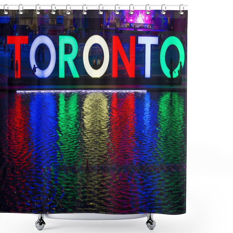 Personality  TORONTO,CANADA, JULY 9,2015. The New Toronto Sign In Nathan Phill Shower Curtains