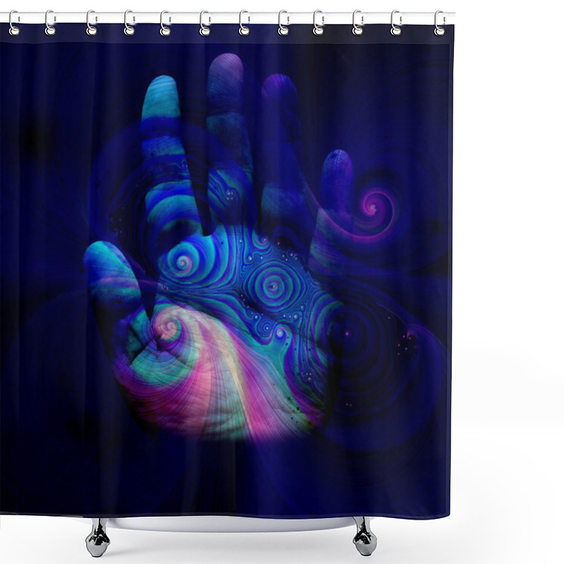 Personality  Swirling Lines Shower Curtains