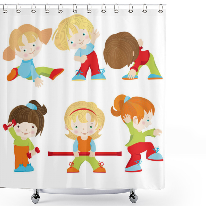 Personality  Sports Exercises Shower Curtains