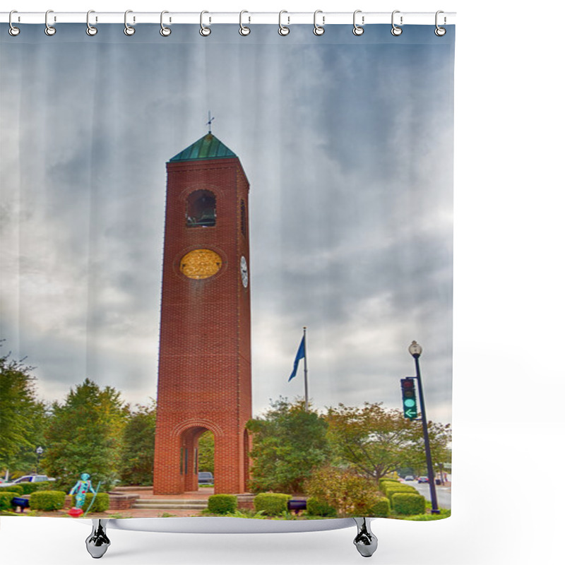 Personality  Spartanburg South Carolina City Skyline And Downtown Surrounding Shower Curtains