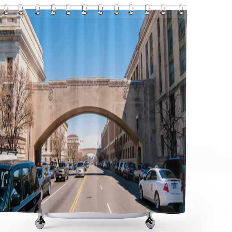 Personality  Building Bridge Connector Shower Curtains