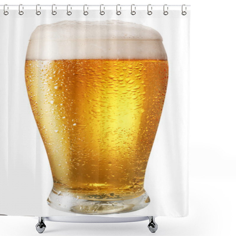 Personality  Glass Of Light Beer Shower Curtains