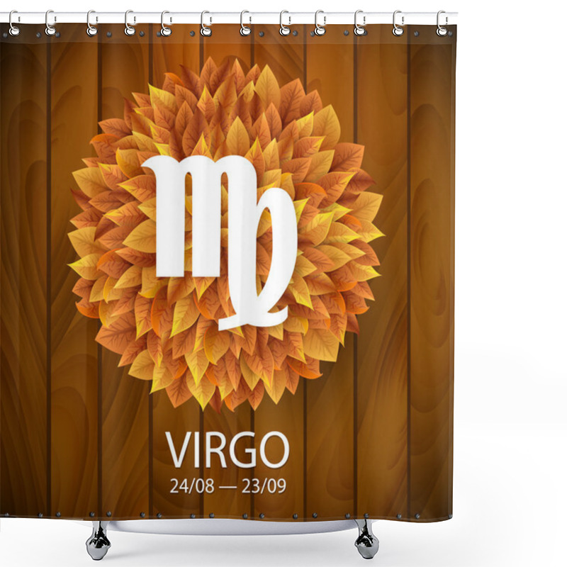 Personality  Virgo Horoscope White Sign Shower Curtains