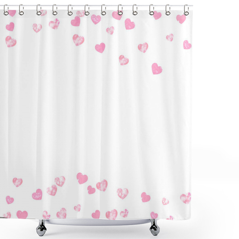 Personality  Gold Glitter Confetti With Dots Shower Curtains