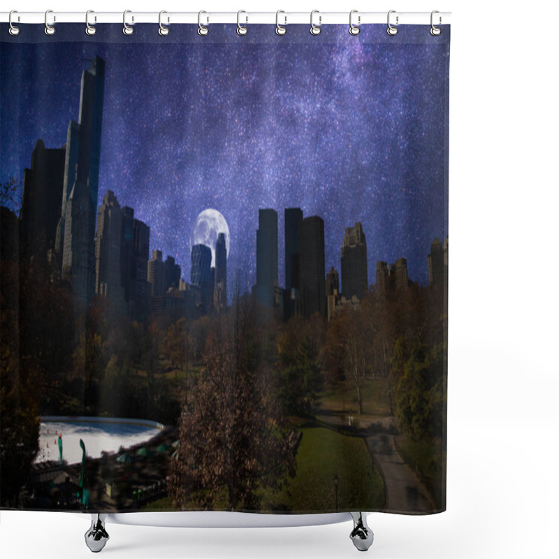 Personality  New York City Manhattan Skyline, U.S.A. Shower Curtains