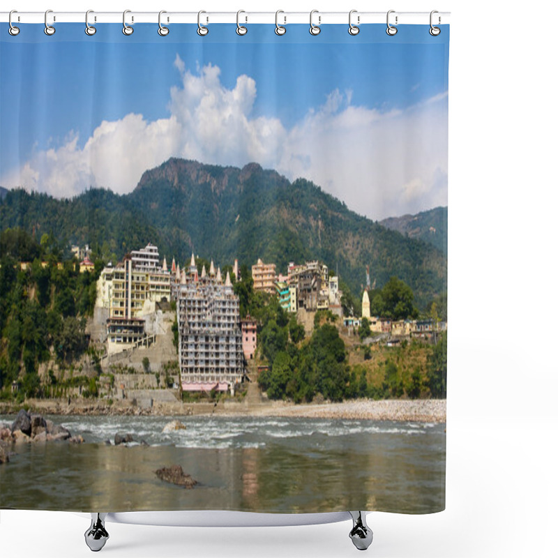 Personality  Yoga Complex In Rishikesh, Uttaranchal, India Shower Curtains